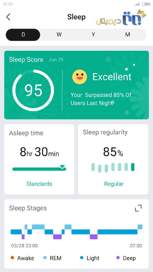 ویژگیها برنامه zepp
