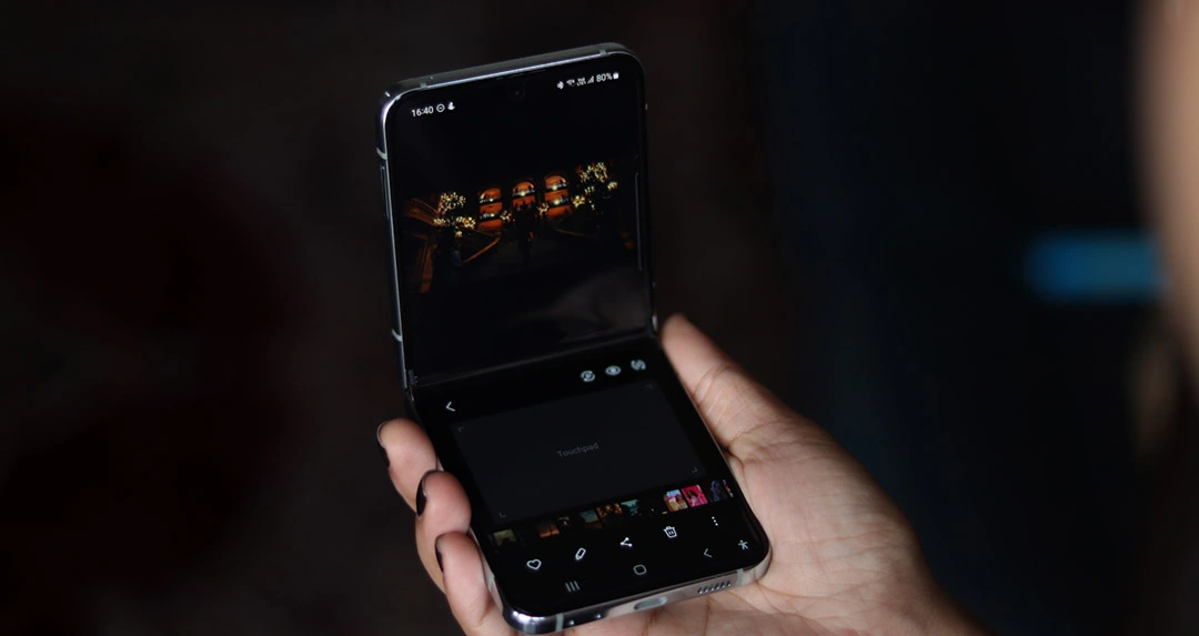 حالت Flex Mode در گلکسی Z Flip 5