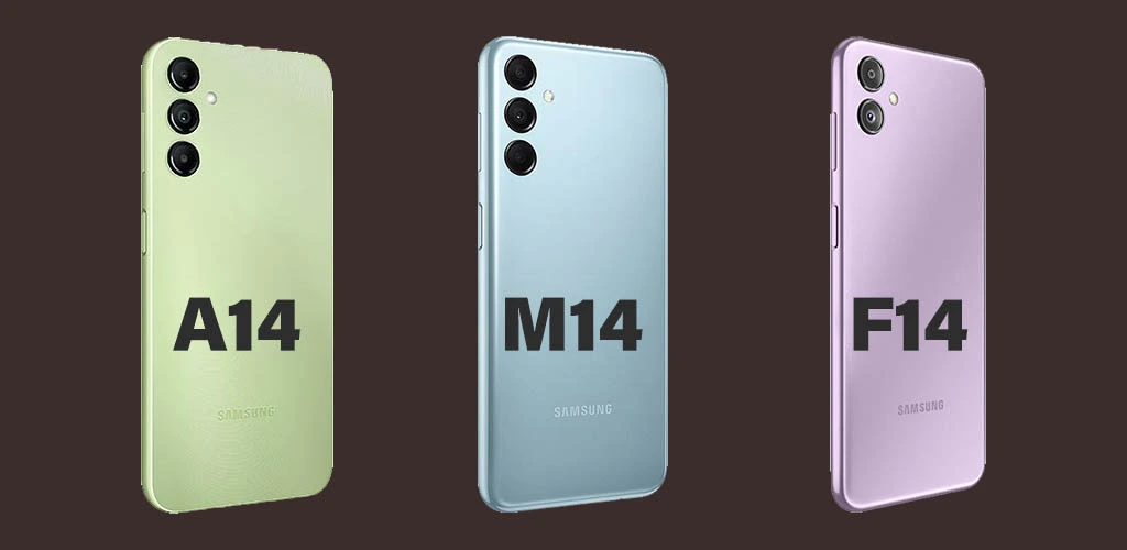 مقایسه A14 با M14 با F14