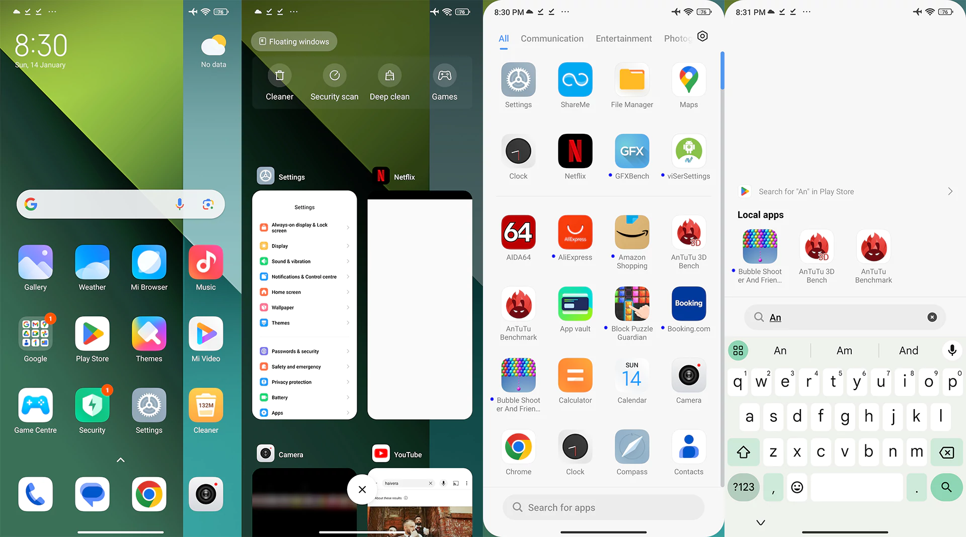 رابط کاربری MIUI در گوشیهای شیائومی