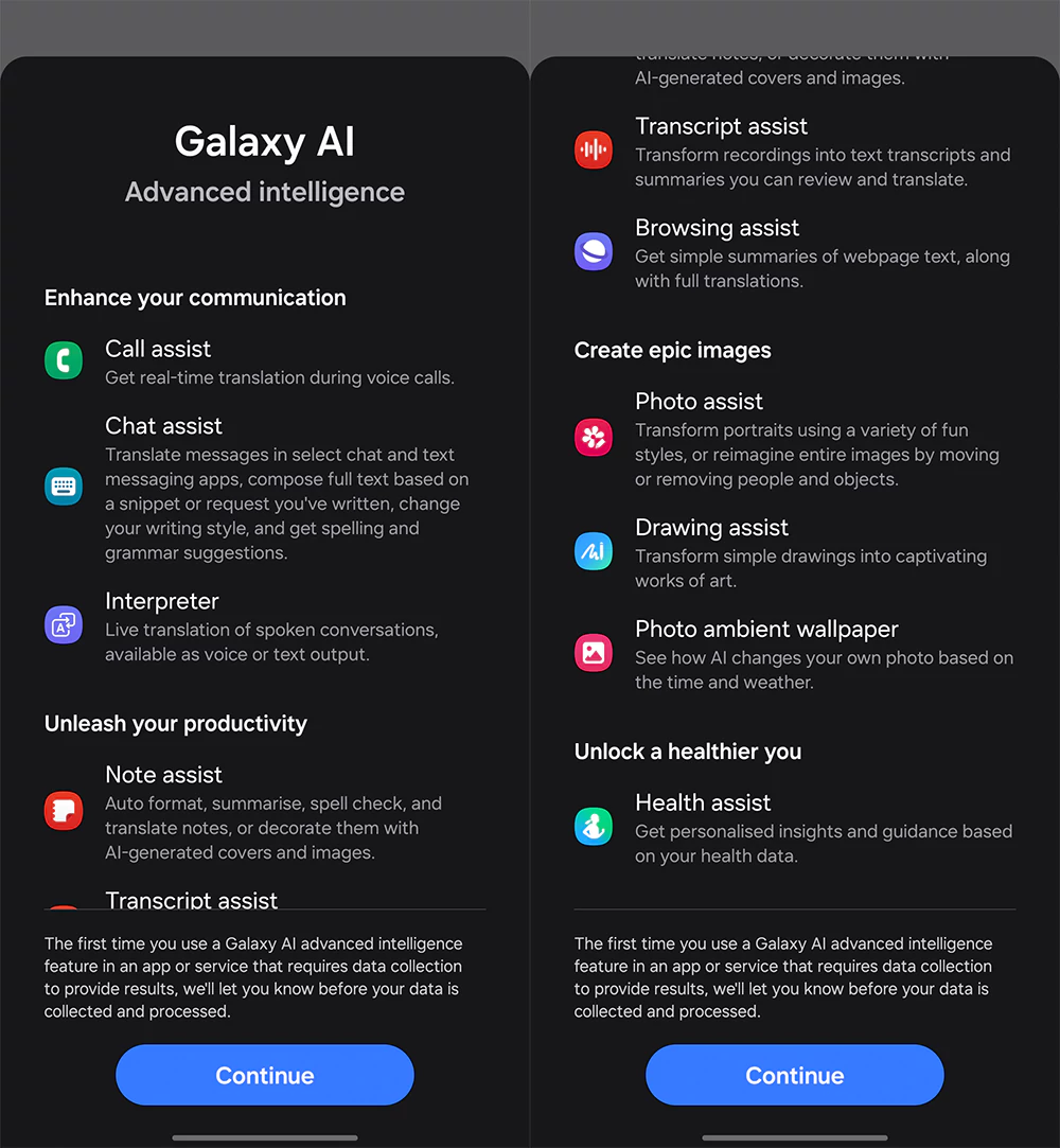 قابلیتهای هوش مصنوعی گلکسی با نام Galaxy AI