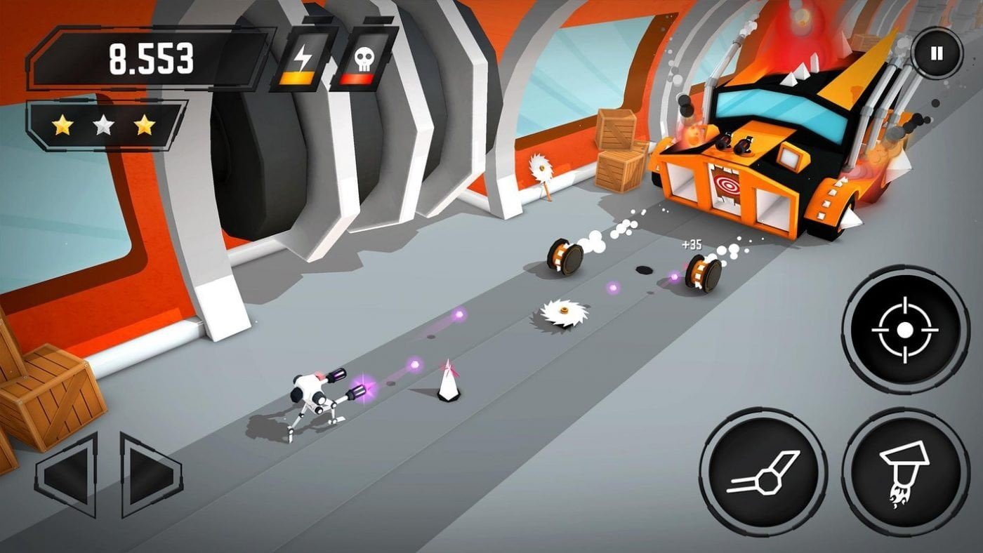 صحنه ای از بازی موبایل Crashbots