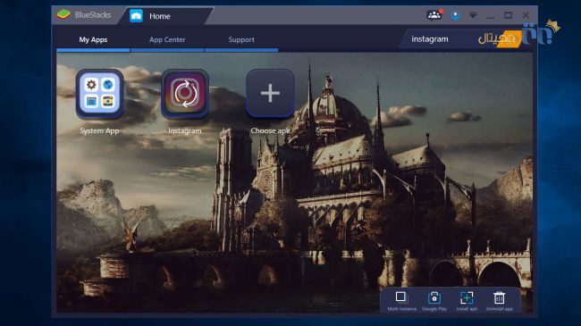 آپلود عکس به اینستاگرام با کامپیوتر | نصب برنامه اینستاگرام در BlueStacks