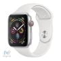 ساعت هوشمند اپل واچ سری ۴ مدل ۴۰MM Silver Aluminum Case With White Sport Band-Mu642