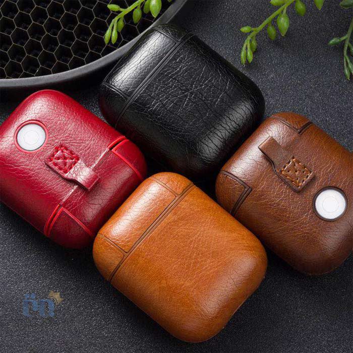 رنگ‌بندی کاور محافظ چرمی مناسب هدفون AirPods اپل