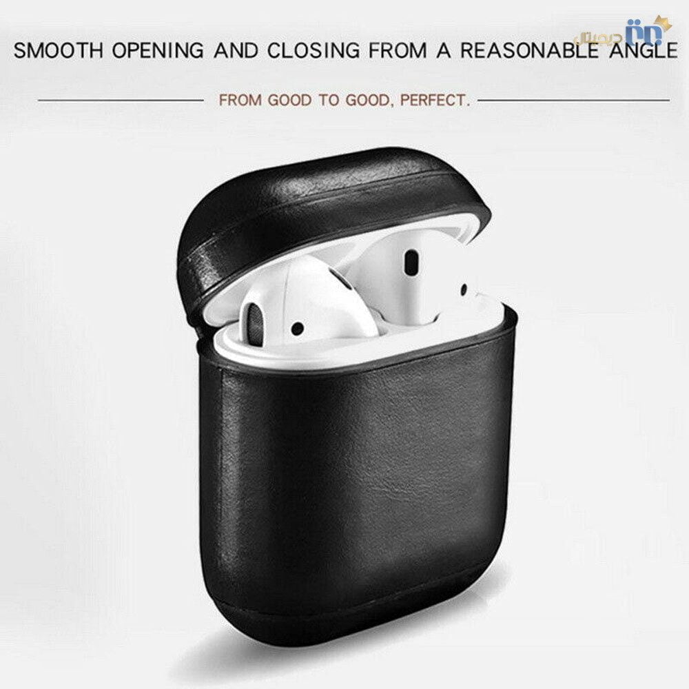 درب کاور محافظ چرمی مناسب هدفون AirPods اپل