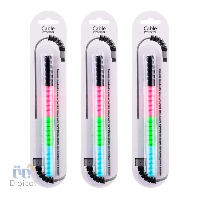 محافظ کابل شارژر Spiral Cable Protector Silicone