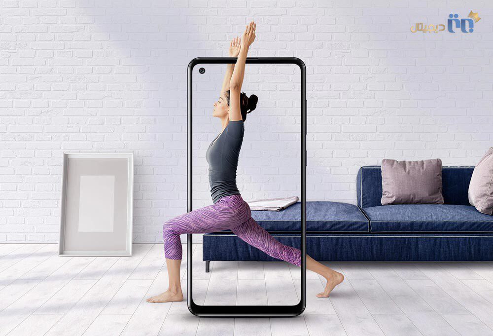 نمایشگر ۶٫۵ اینچی در گوشی موبایل سامسونگ مدل Galaxy A21s ظرفیت ۳۲ گیگابایت