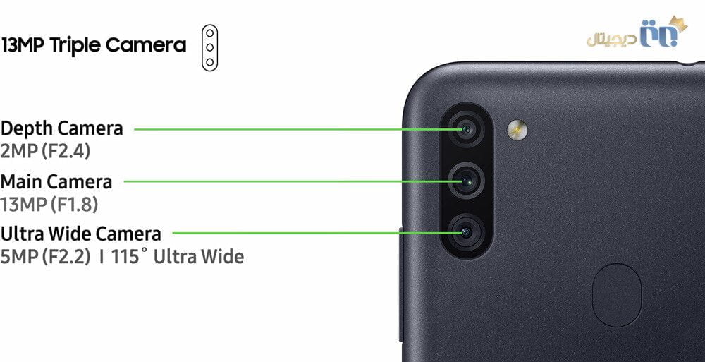 دوربین گوشی موبایل سامسونگ مدل Galaxy M11
