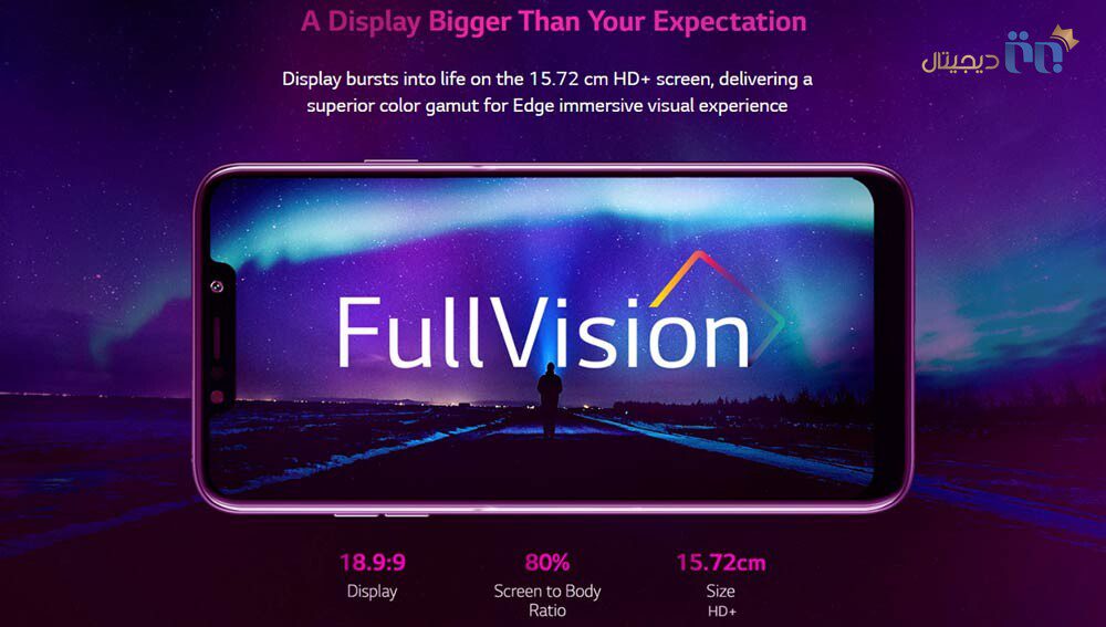 صفحه نمایش ۶٫۱۹ اینچی در LG دبیلو ۱۰