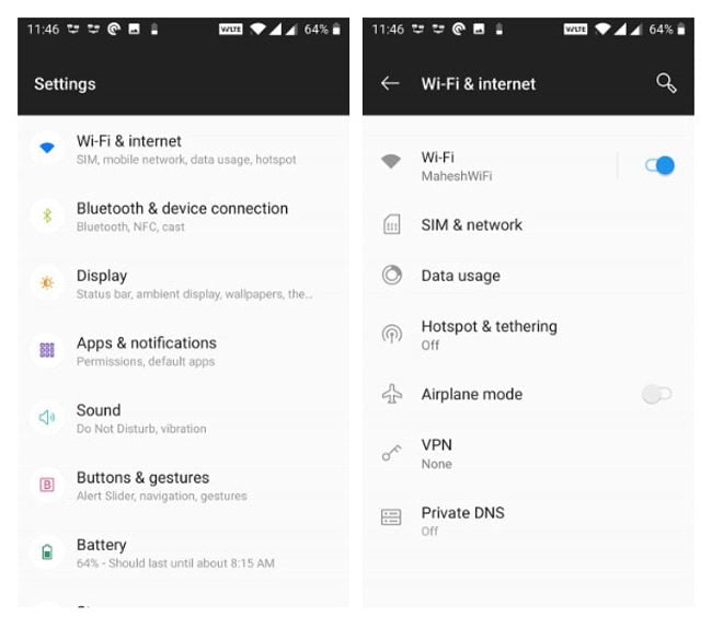 حل خطای Authentication Error با روشن و خاموش کردن حالت پرواز