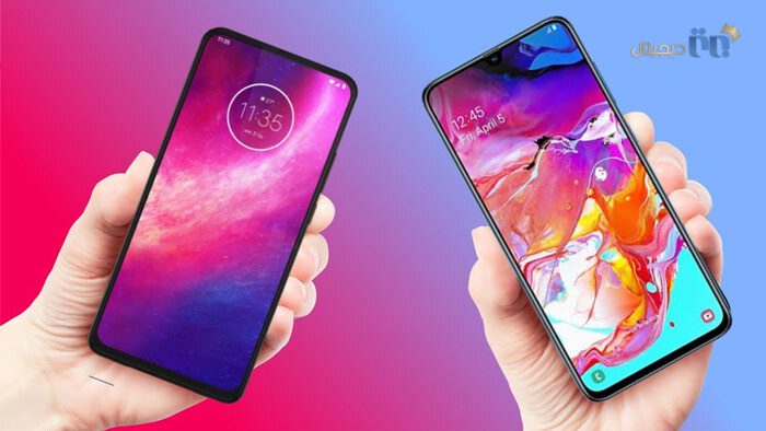 مقایسه سامسونگ Galaxy A70 با موتورولا One Hyper