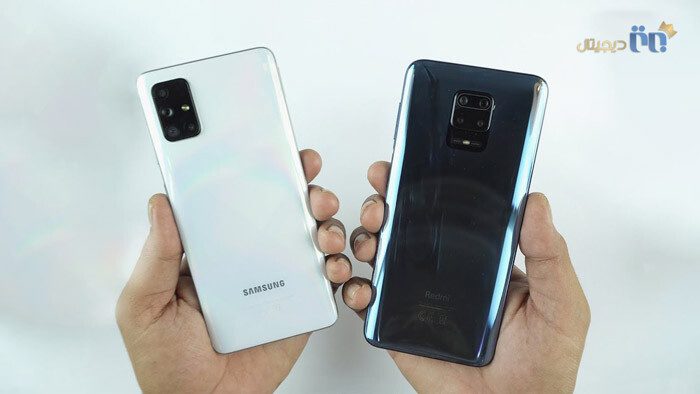 مقایسه سامسونگ Galaxy A71 با شیائومی Redmi Note 9 Pro از نظر طراحی