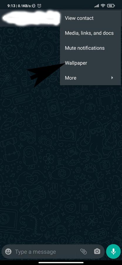 تغییر پس زمینه در واتس اپ