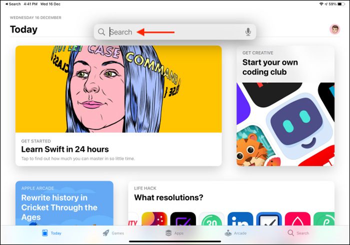 رابط کاربری iPadOS