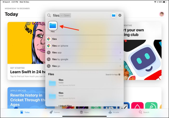 رابط کاربری iPadOS