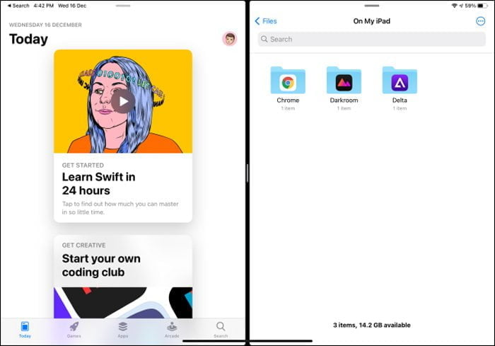 رابط کاربری iPadOS