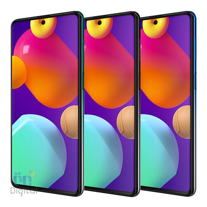 Galaxy M62 front right side All color