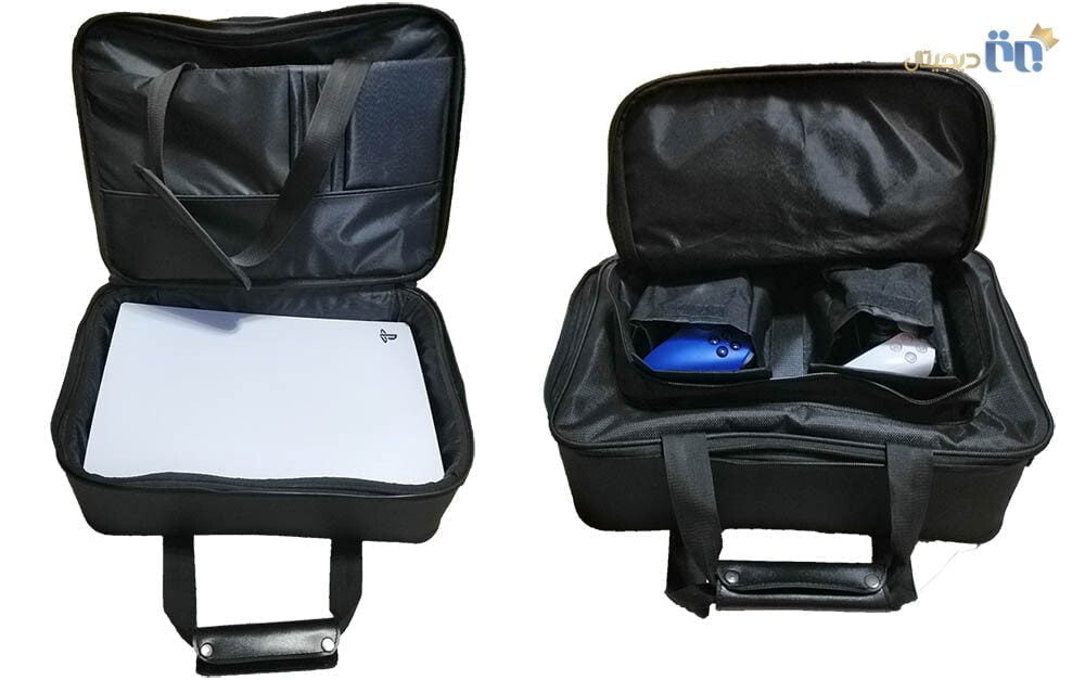 کیف کنسول پلی‌ استیشن ۵ سیاه رنگ پارچه‌ای