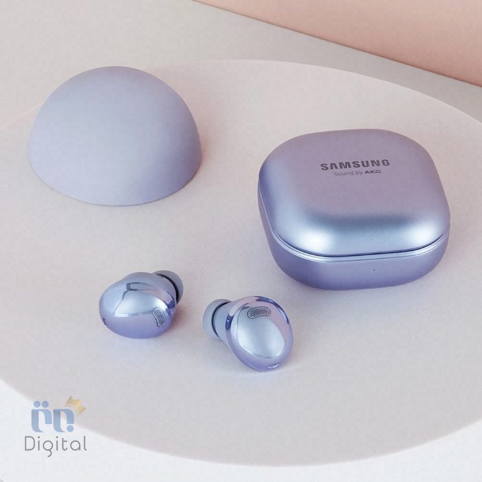 سامسونگ Galaxy Buds Pro بنفش روی میز