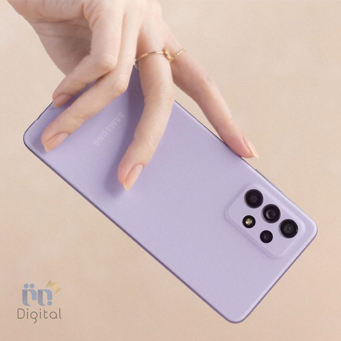 سامسونگ Galaxy A52s 5G بنفش در دست