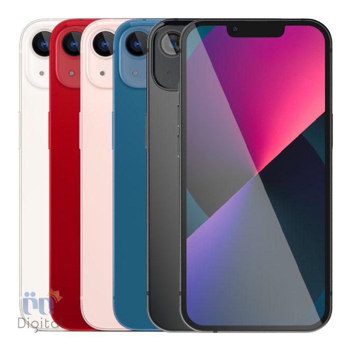 همه رنگ‌های اپل iPhone 13 Mini از جلو و پشت