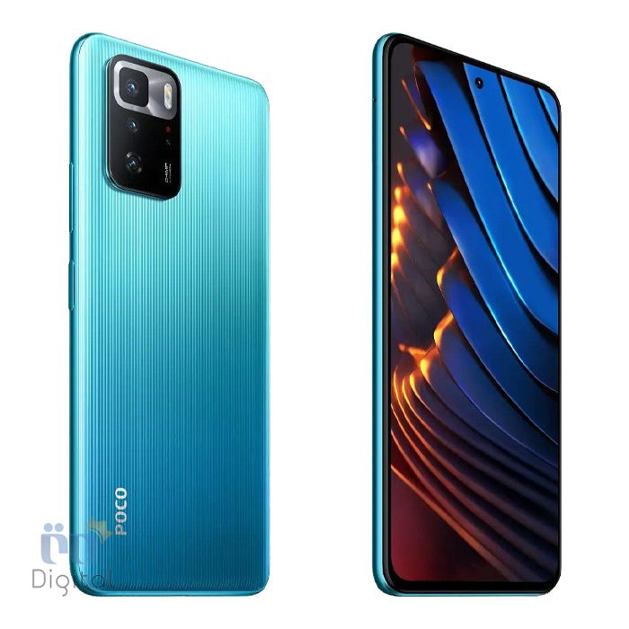 گوشی میان‌رده 5G از جلو و عقب