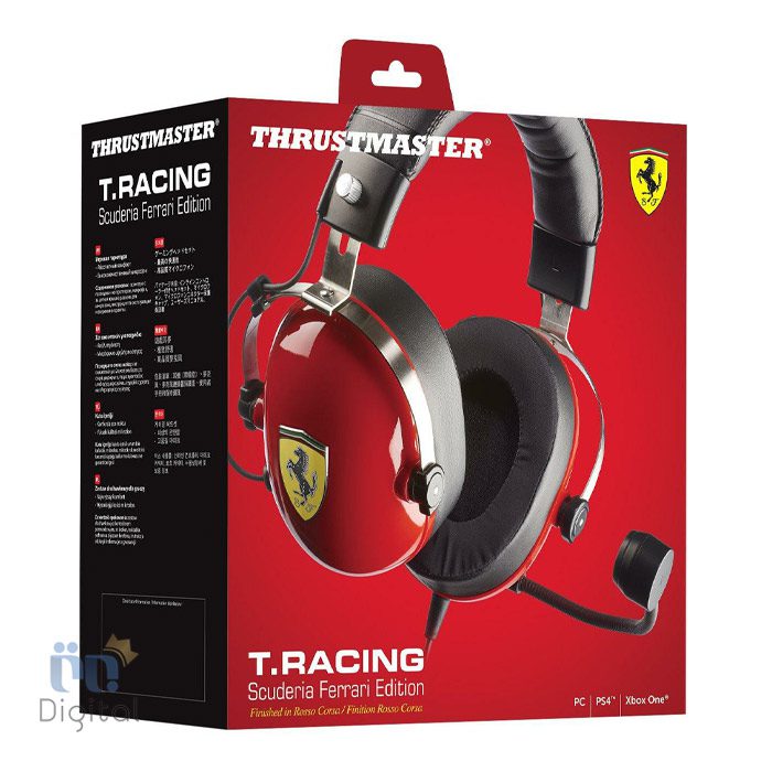 جعبه هدست Thrustmaster T-Racing Scuderia Ferrari Edition