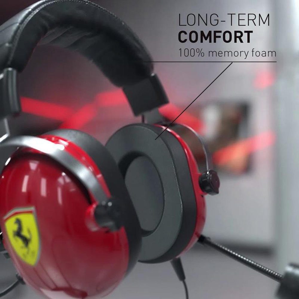 طراحی هدست Thrustmaster T-Racing Scuderia Ferrari Edition