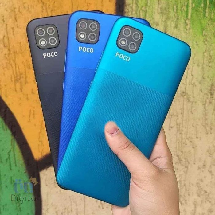 همه رنگ‌های شیائومی Poco C3 در دست