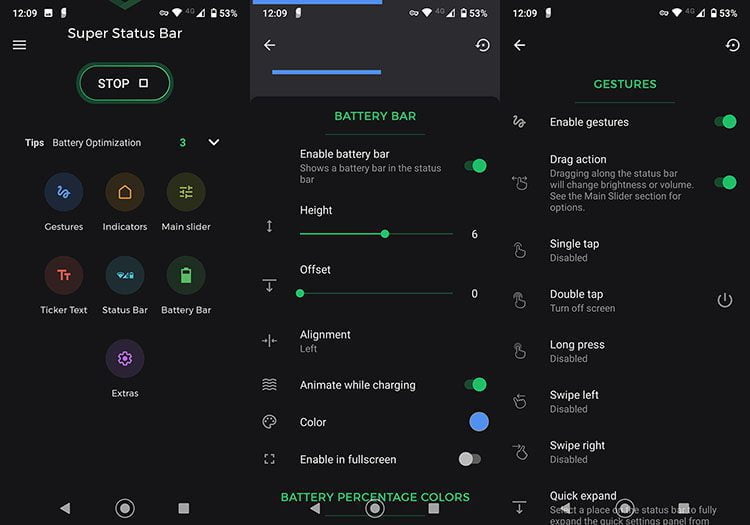 اپلیکیشن‌های کاربردی اندروید: برنامه Super Status Bar