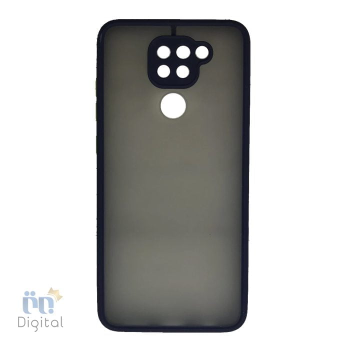 کاور سیلیکون Redmi Note 9 پشت مات سرمه ای