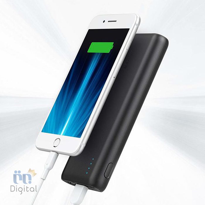 شارژ گوشی پس از خرید Anker PowerCore 20100