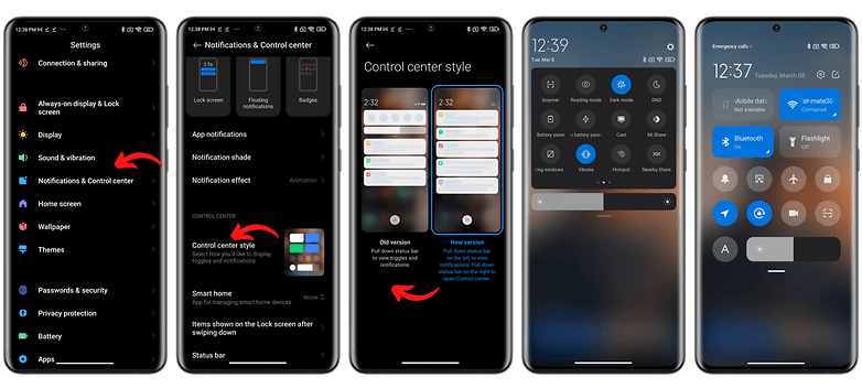 چگونه Control Center را حذف کنیم؟