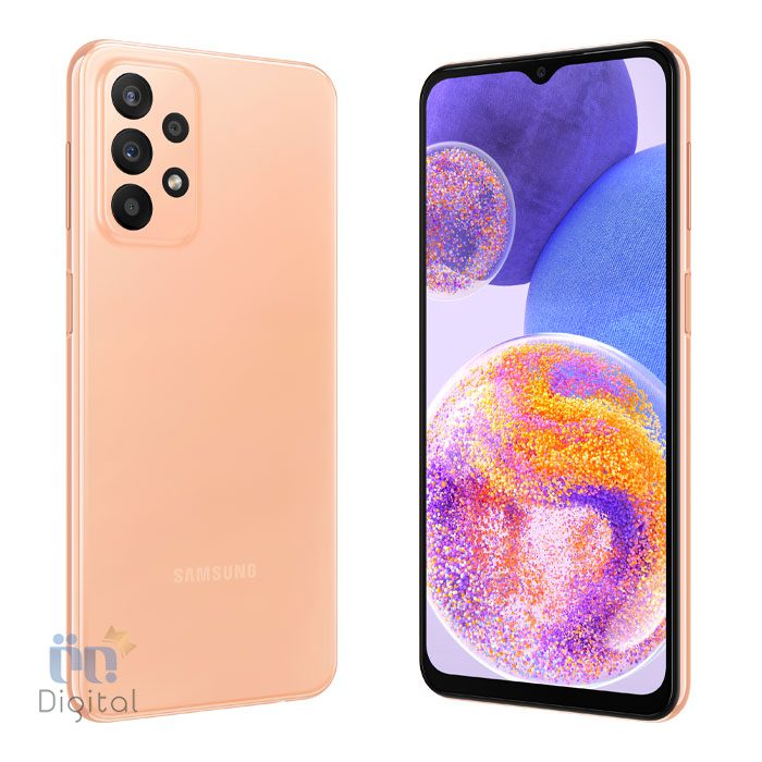 نمای روبرو و پشتی گوشی Samsung Galaxy A23