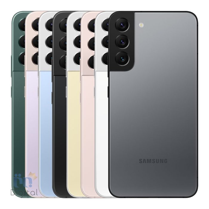 نمای پشتی همه رنگ‌های Samsung Galaxy S22