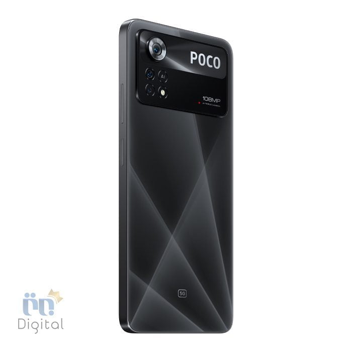 نمای زاویه دار قاب پشت گوشی پوکو x4 pro