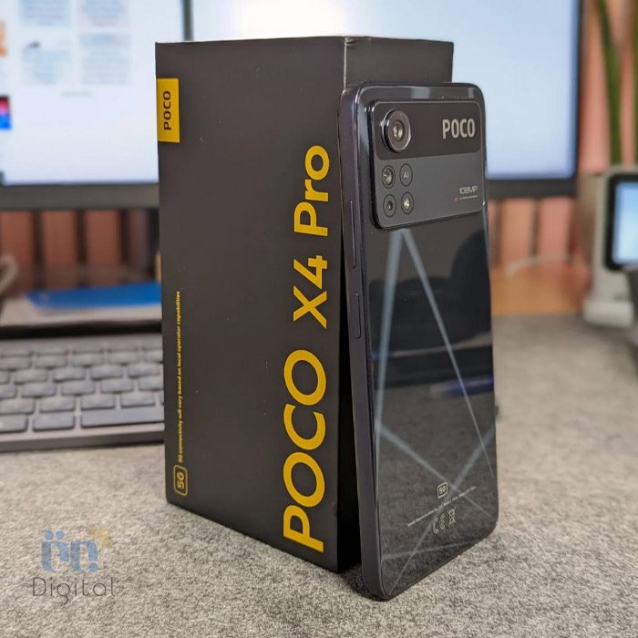 مشخصات Poco X4 Pro به همراه جعبه محصول