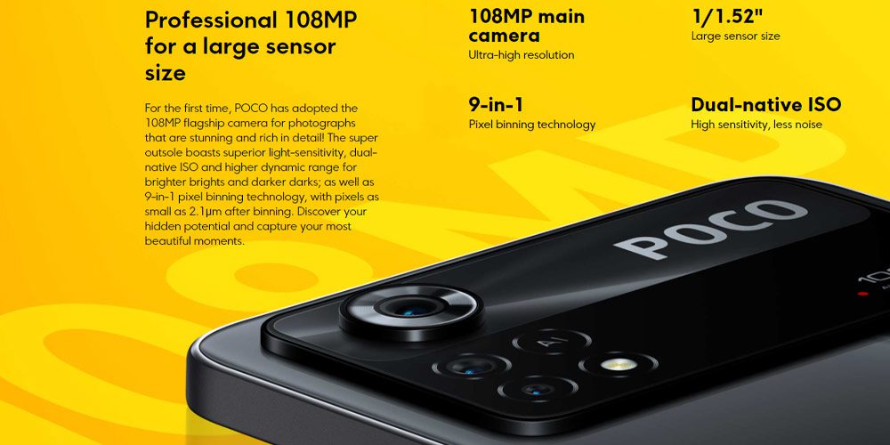 دوربین poco x4 pro 5G