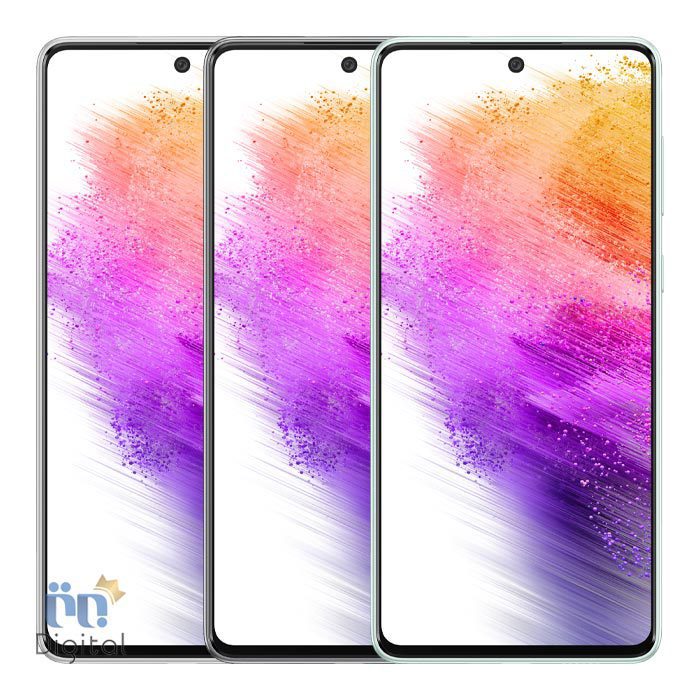 نمای روبرویی همه رنگ‌های سامسونگ Galaxy A73 5G
