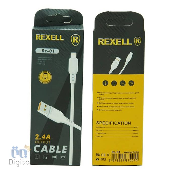 کابل تبدیل لایتنینگ به USB رکسل RC-01