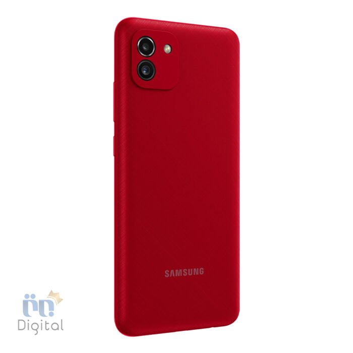 Angled view of the Galaxy A03
