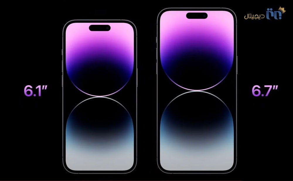 مقایسه سایز iphone 14 pro و iPhone 14 pro Max