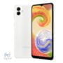 نمای زاویه دار از قاب پشتی و نمایشگر Galaxy A04