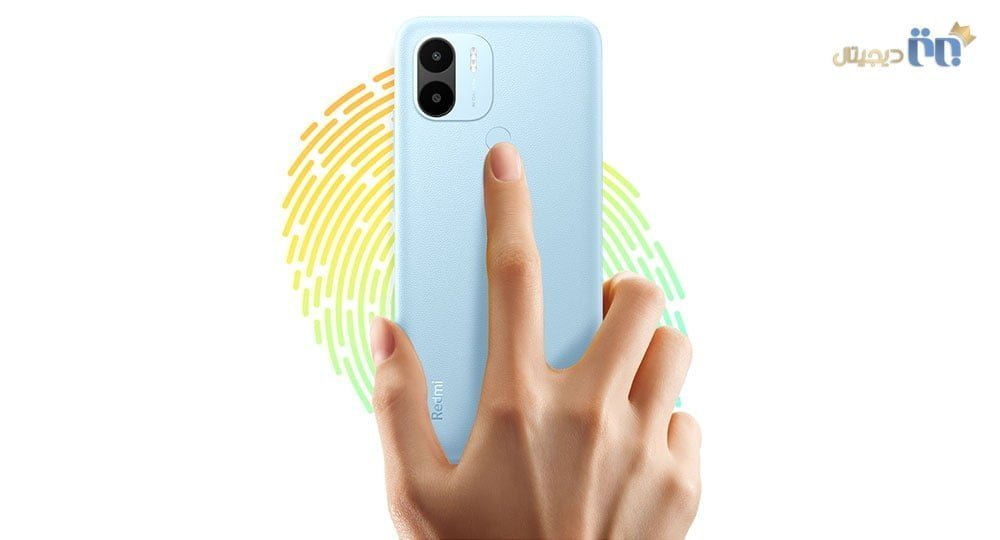 محل سنسور اثر انگشت در redmi A1 plus