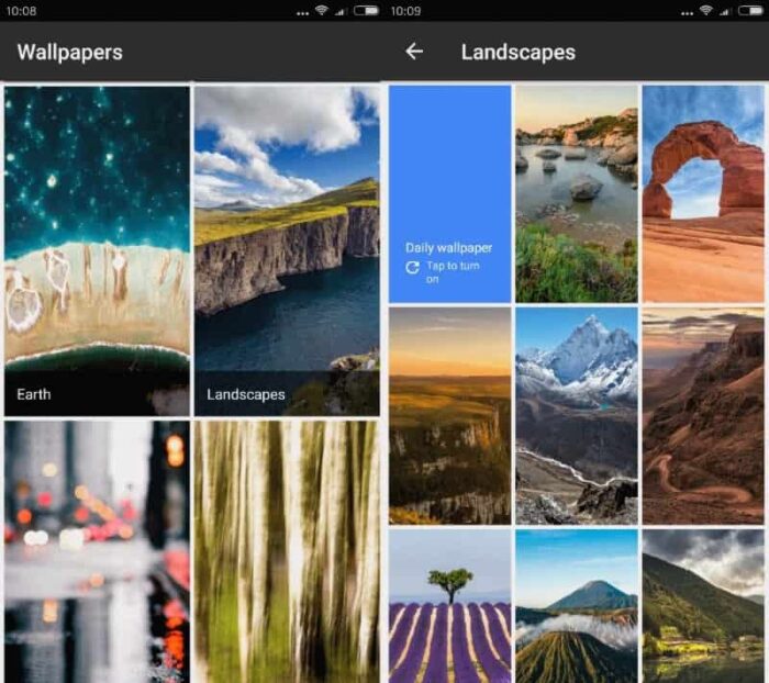 از طریق Google Wallpaper، پس زمینه سوپر مورد علاقه خود را اعمال کنید