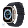 Apple Watch UltraTitanium Case with Midnight Ocean Band