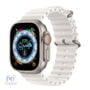 Apple Watch UltraTitanium Case with White Ocean Band