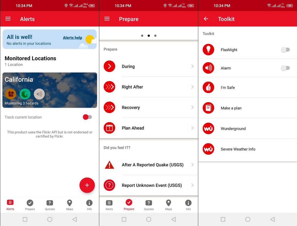 برنامه Earthquake by American Red Cross