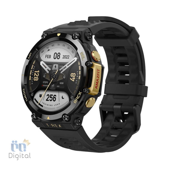 شیائومی Amazfit T-Rex 2 رنگ مشکی و طلایی